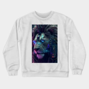 Cyberpunk Lion Crewneck Sweatshirt